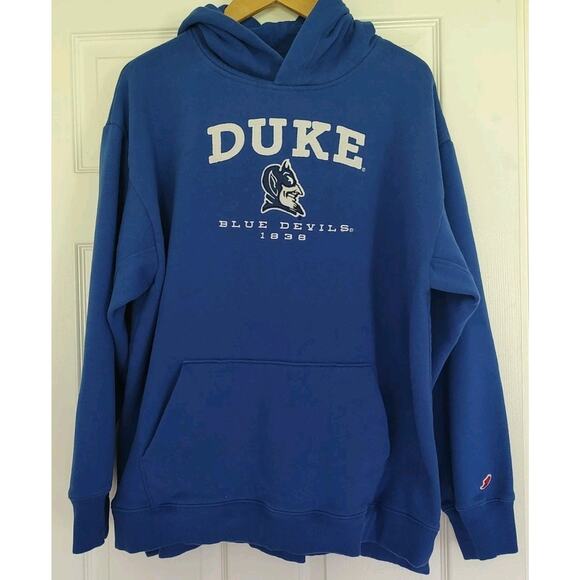 League 91 Other - Duke Blue Devils Men's Royal Blue Embroidered Classic Hoodie Sweatshirt XL